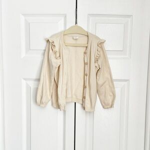H&M ruffle detail cardigan
